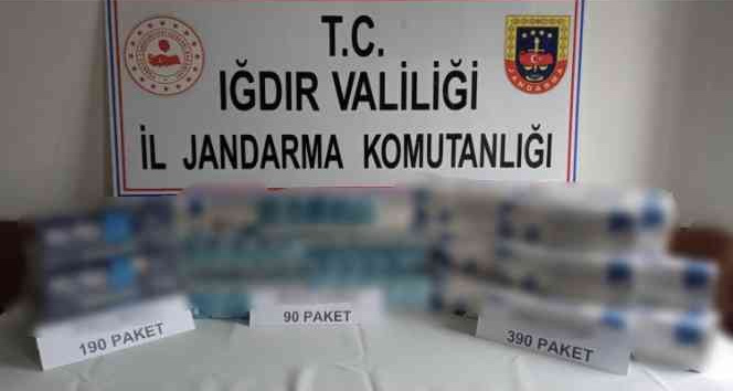 Iğdır’da 900 paket kaçak sigara ele geçirildi