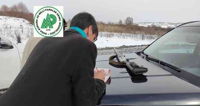Bingöl’de yasa dışı avlanan şahsa ceza