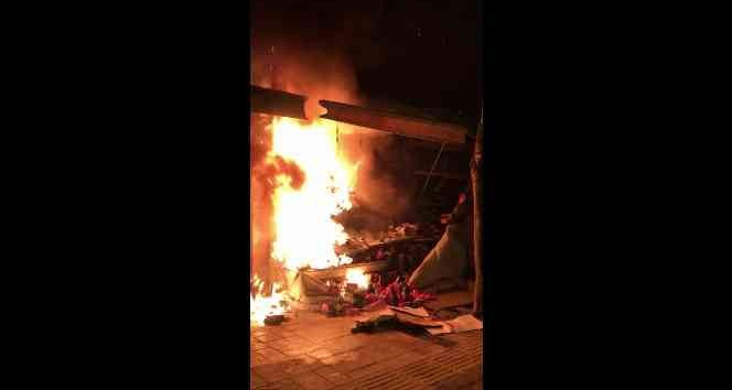 Ordu’da ayakkabı dükkanı yangında kullanılamaz hale geldi