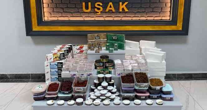 Uşak’ta kaçak sigara ve tütün operasyonu