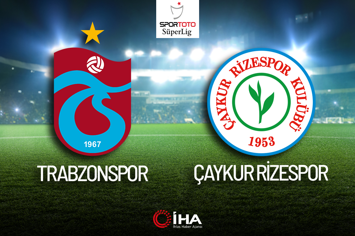 Trabzonspor ile Çaykur Rizespor 42. randevuda
