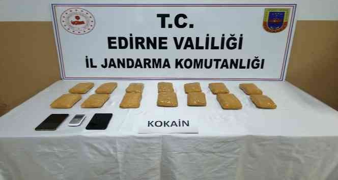 Edirne’de 7 kilo kokain ele geçirildi