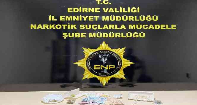 Edirne’de uyuşturucu operasyonunda 3 gözaltı