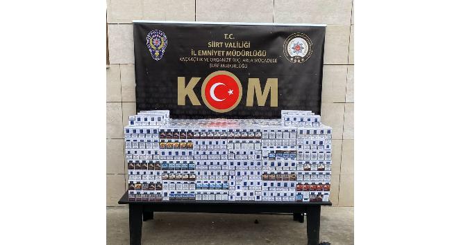 Siirt’te gümrük kaçağı sigara ele geçirildi