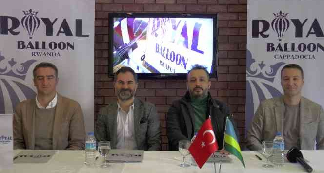 Kapadokya balonları Ruanda’da havalandı