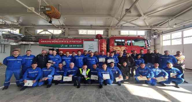 Akkuyu Nükleer A.Ş. itfaiyecilerine AFAD’dan teşekkür belgesi