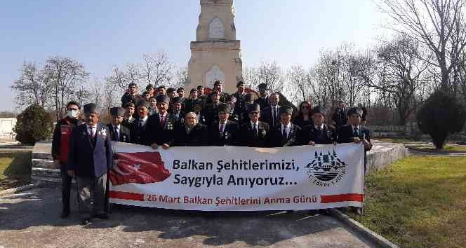 Edirne’de Balkan Şehitleri anısına tören düzenlendi