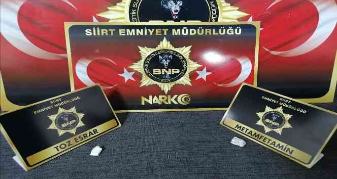Siirt’te şüpheli şahsın üst aramasında uyuşturucu madde ele geçirildi