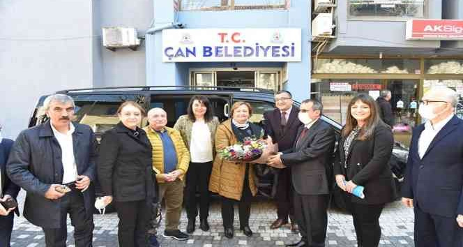 TBMM dilekçe komisyonu Milletvekilleri Çan Belediyesi kooperatif çalışmalarını yerinde inceledi