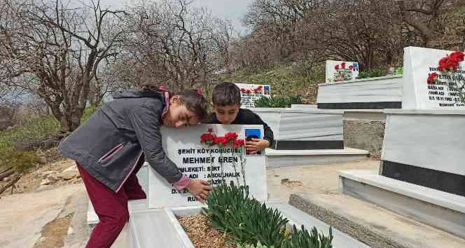 Siirt’te Ekmekçiler köyü şehitleri unutulmadı
