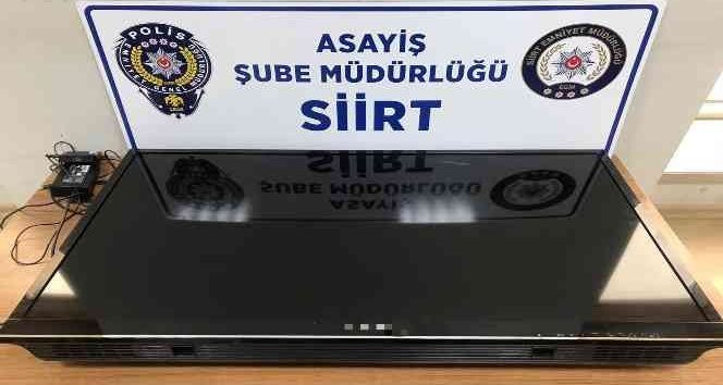 Siirt’te evden altın ve televizyon çalan hırsız tutuklandı