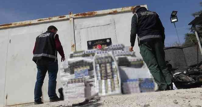 Kilis’te 7 bin 500 paket kaçak sigara yakalandı