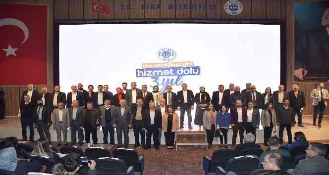 Biga’da hizmet dolu 3 yıl görkemli bir gece ile anlatıldı