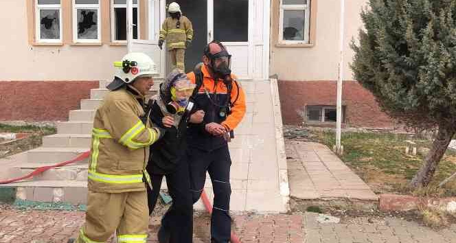 AFAD ve itfaiyeden yangın tatbikatı