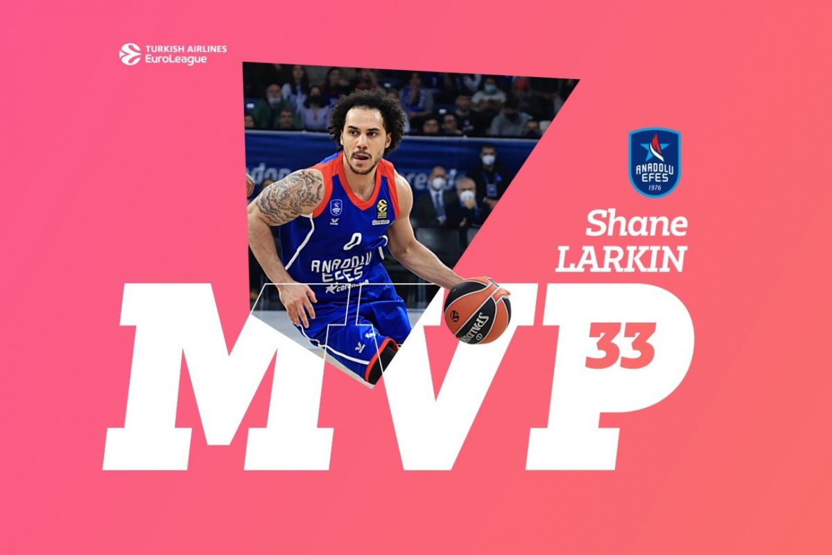 THY Euroleague&#039;de 33. haftanın MVP&#039;si Shane Larkin