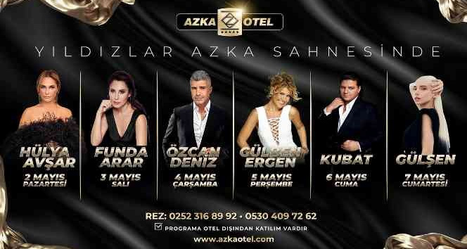 Azka Otel’de yıldızlar geçidi