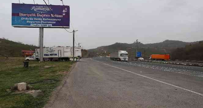 Tır şoförleri iftar saatini Ordu’ya göre ayarlıyor