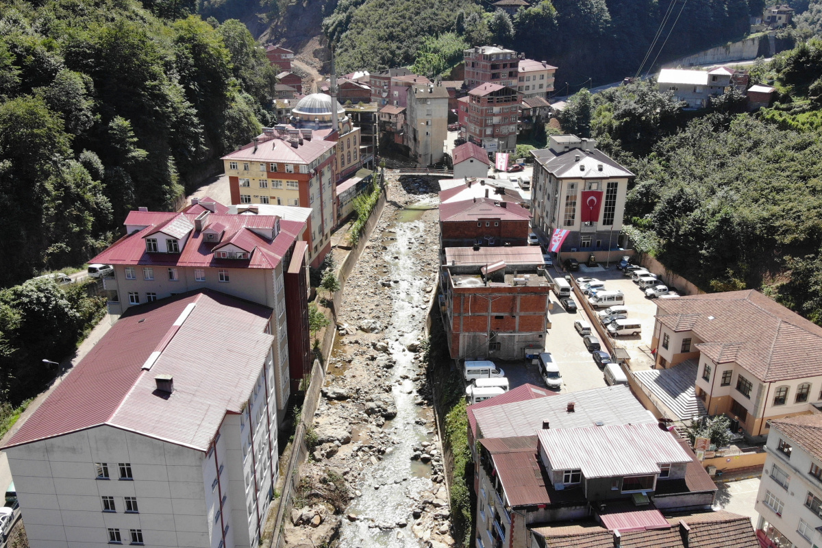 Trabzon’da dere yataklarında 446 ev sel ve taşkın riski altında