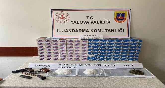 Yalova’da uyuşturucu ve kaçak sigara operasyonları