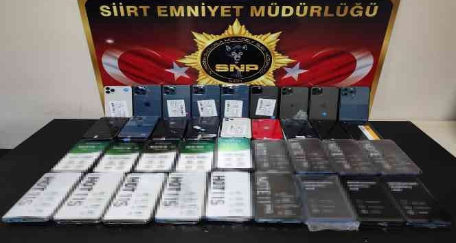 Siirt’te 79 adet kaçak cep telefonu ele geçirildi