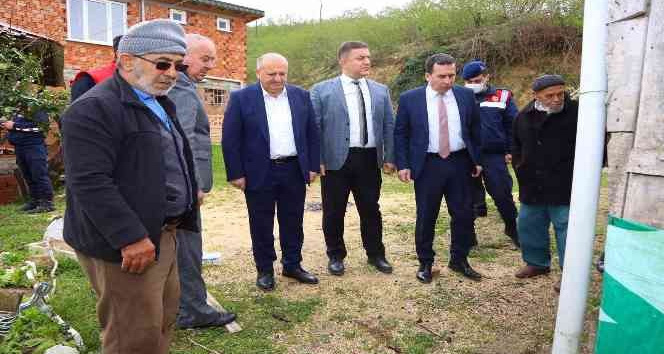 Ünye’de heyelan nedeniyle 13 ev boşaltıldı