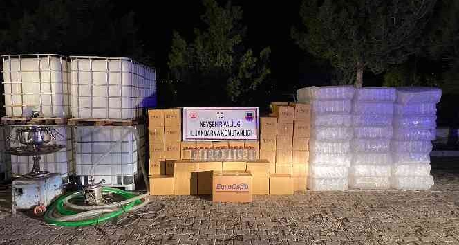 Nevşehir’de 2 bin 842 litre etil alkol ele geçirildi: 6 kişi gözaltında