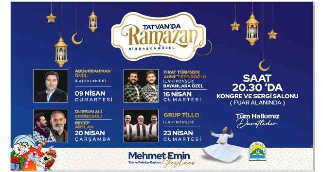 Tatvan’da Ramazan ayı etkinlikleri