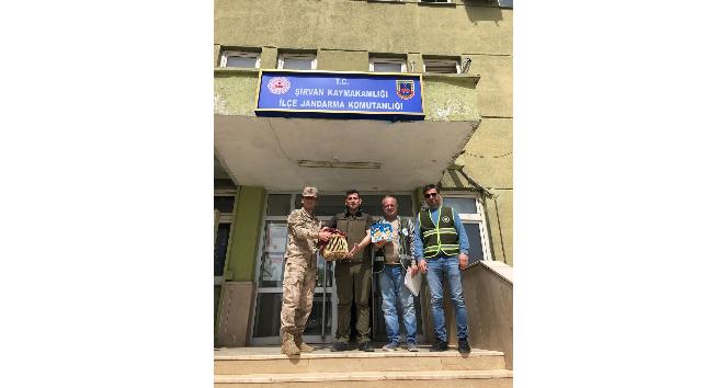 Siirt’te kaçak avcılık yapan şahsa tutanak tutuldu