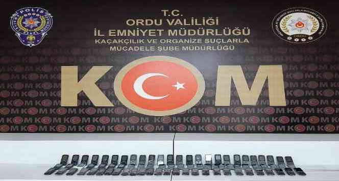 Ordu’da kaçak cep telefonu operasyonu