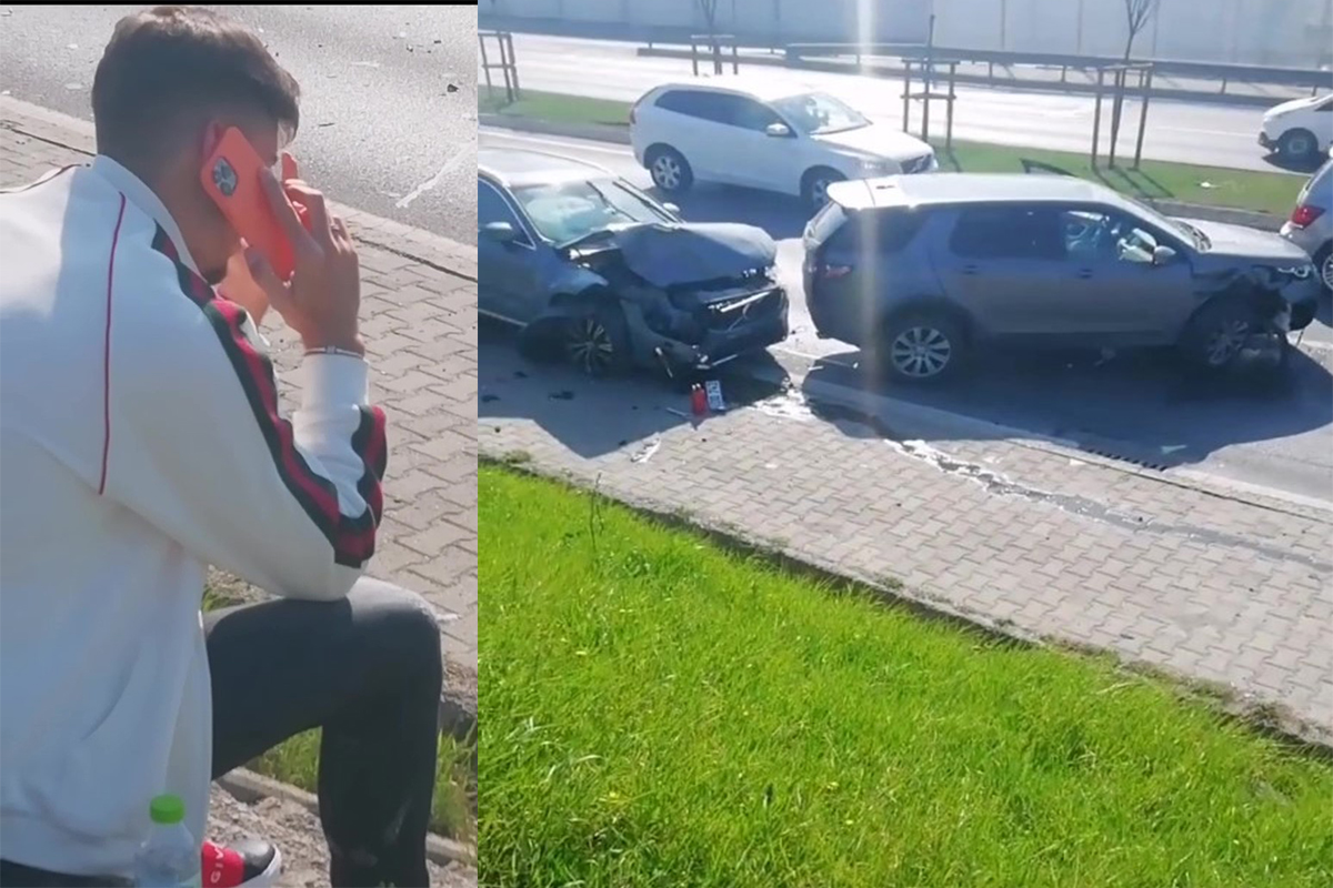 Beşiktaşlı futbolcu Montero Beykoz’da kaza yaptı