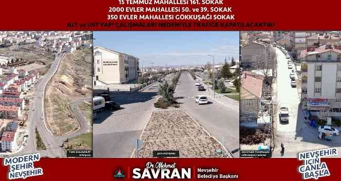 Nevşehir’de bazı yollar trafiğe kapanıyor