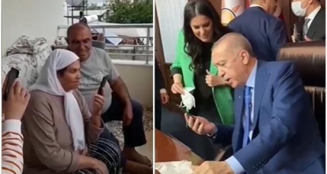 Cumhurbaşkanı Erdoğan, kanser hastası Halime teyzeyle görüştü