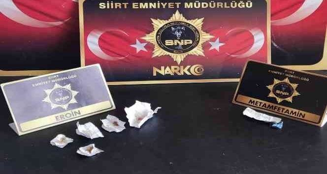 Siirt’te şüpheli şahsın üst aramasında uyuşturucu madde ele geçirildi