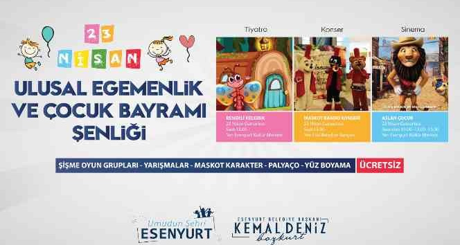 Esenyurt’ta 23 Nisan coşkusu “Çocuk Şenliği” ile yaşanacak