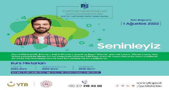 Yurt dışında yaşayan vatandaşlara farklı alanlarda burs