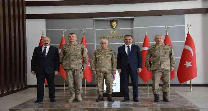 Jandarma Genel Komutanı Orgeneral Arif Çetin, Vali Hacıbektaşoğlu ile bir araya geldi