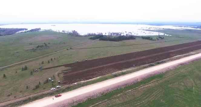 Amasya’da Yedikır Barajı’nın kıyısı tarımsal üretime kazandırılıyor