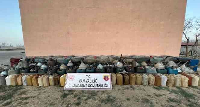 Van’da 550 litre kaçak motorin ele geçirildi