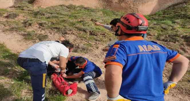 Kaadokya’da mahsur kalan turist kurtarıldı