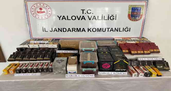 Yalova’da jandarmadan kaçak sigara operasyonu