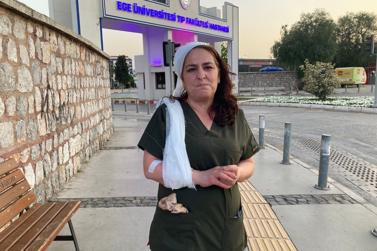 İzmir'de hastane içerisinde, doktordan doktor eşine şiddet