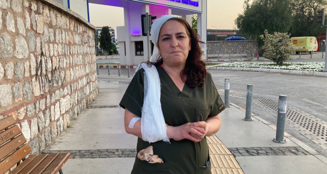 İzmirde hastane içerisinde, doktordan doktor eşine şiddet