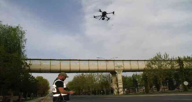 Elazığ’da bayram öncesi drone destekli trafik denetimi