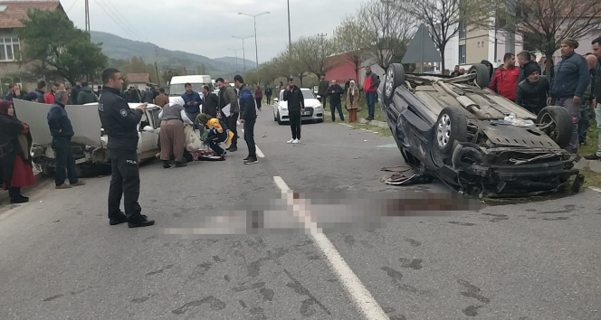 Samsunda trafik kazası: 1 ölü, 4 yaralı