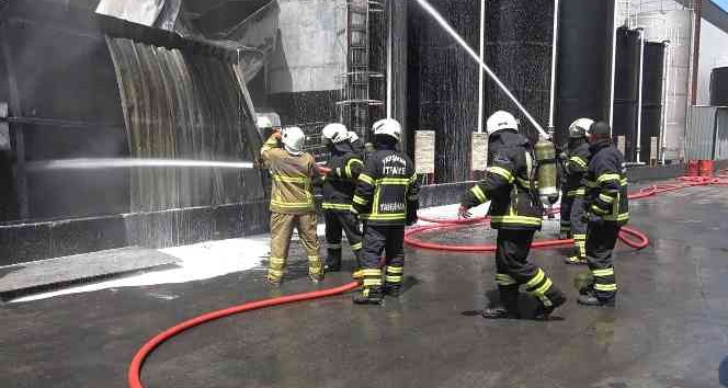 Kırıkkale OSB’de sıcak dakikalar, fabrikada yağ kazanı patladı