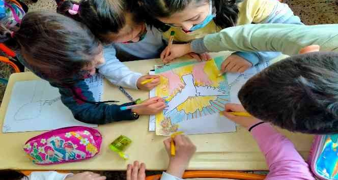 Ordu’da öğrencilerden barış mesajı