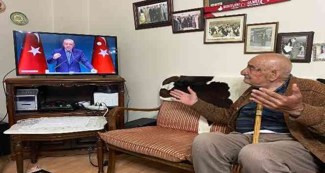 Boraltan Köprüsü faciasının 100 yaşındaki tanığı Bekir Doğan’dan Cumhurbaşkanı Erdoğan’a destek