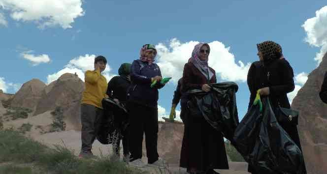 Engelliler ‘Daha temiz bir Kapadokya’ için çöp topladı