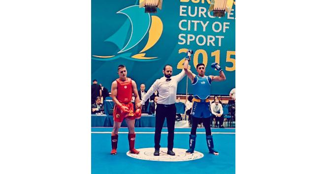 Cizreli milli sporcu Baran Çelik, wushuda Avrupa Şampiyonu oldu