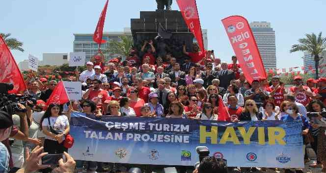 İzmir’de ’Çeşme Projesi’ne karşı miting